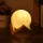 USB Rechargeable 3D Printing Moon Lunar LED Night Light Stand Lamp Touch Sensor