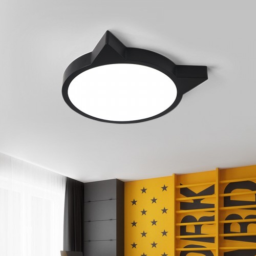 Children's Room Led Cat Ceiling Lamp Iron Acrylic Creative Ceiling Light for Bedroom Living Room Kids Room