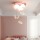 Modern minimalist girl's room children's room bedroom lamps and lanterns warm butterfly personality creative eye protection LED ceiling lamp