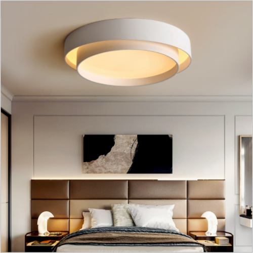Nordic modern minimalist ceiling lamp designer creative fashion bedroom warm and romantic round led minimalist lamps
