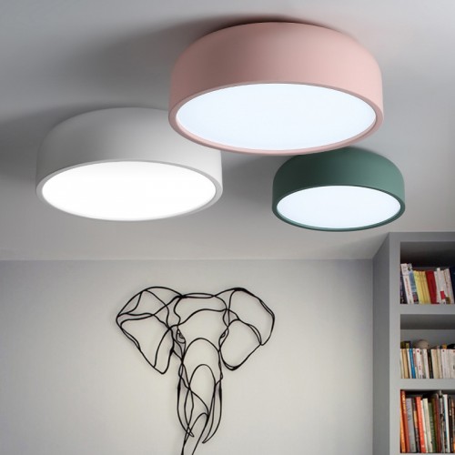 Macaron ceiling lamp Nordic personality living room bedroom study apartment lamps creative restaurant study LED lighting