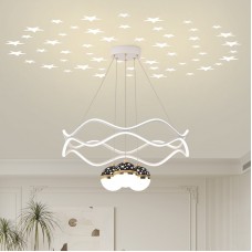 Gypsophila chandelier Nordic modern minimalist living room bedroom dining room cream wind bubble lamp