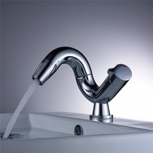 Bathroom 360 ° Rotating Basin Faucet - Chrome