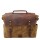 Vintage Oil Wax Canvas with Crazy Horse Leather Briefcase Men's Bag Retro One-shoulder Crossbody Handbag