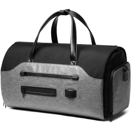 Large Gym Bag Backpack, 4 in 1 Carry-on Garment Bag Duffel Bag Suit Travel Bag Weekend Bag Flight Bag Overnight Bag with Shoes Compartment Grey