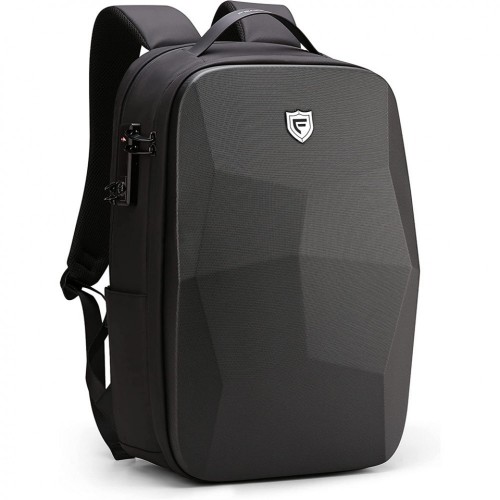 Anti-Theft Waterproof Business Travel Computer Backpack, Black Gaming Laptop Bag with USB Port for Men