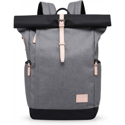 Casual Backpack Anti-Theft Business Travel Outdoor 15.6 Inch Laptop Rucksack Man/Women Waterproof Polyester Gray A