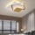Modern Ceiling Light Dimmable Flush Mount LED Ceiling lamp White Black Gold Chandelier Light with Remote 3 light Square 36W Light