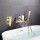 Waterfall Spout Wall Mounted Tub Faucet with Handheld shower Modern Single Handle Tub Filler Solid Brass（Comes with pre-built box）