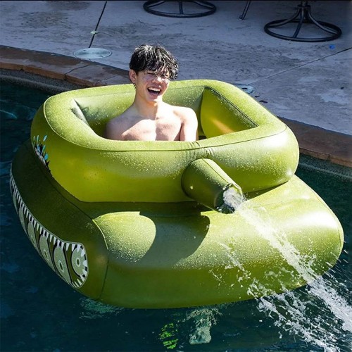 Inflatable floating objects on water for children and adults Beach Pool Inflatable Boat Water Spray Tank