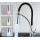 LED Kitchen Faucet Pull Down Spray with Light Single Lever Pull Out Sink Mixer Tap Brass Black Chrome