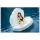 Giant Inflatable Seashell with Pearl Pool Float Raft Floaty Lounger