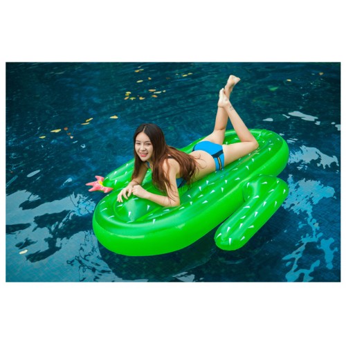 Giant Inflatable Cactus Pool Float Raft Floaty Lounger Pool Toy