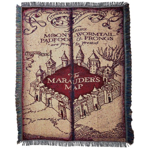 Harry Potter Weaving Wall Tapestry,Hogwarts Castle Map