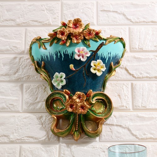 European style resin wall hanging vase