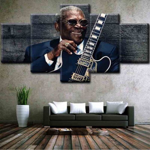 Canvas inkjet art deco combination painting, Music star