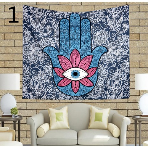 Popular Handicrafts Psychedelic Palm and eyes Bohemian Tapestry