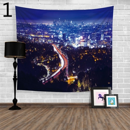 Popular Handicrafts Wall Tapestry,City night scene