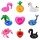 Inflatable Drink Holder Drink Floats Inflatable Cup for Pool Party set of 9