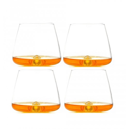 Whiskey vortex cup Handcrafted Whiskey Glass cup Set Of 4