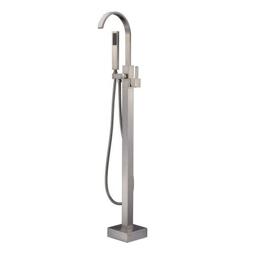 Tub FillerFloor Mounted Faucets Single Handle with Handheld Shower