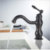 Brass Black antique Single Handle Faucet Vessel Basin Bathroom Lavatory Sink faucet