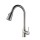 Single Handle High Arc Brushed Nickel Pull Out Kitchen Faucet,Single Level Stainless Steel Kitchen Sink Faucets with Pull Down Sprayer