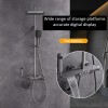 Waterfall shower set digital display constant temperature waterfall shower set full copper four-function shower