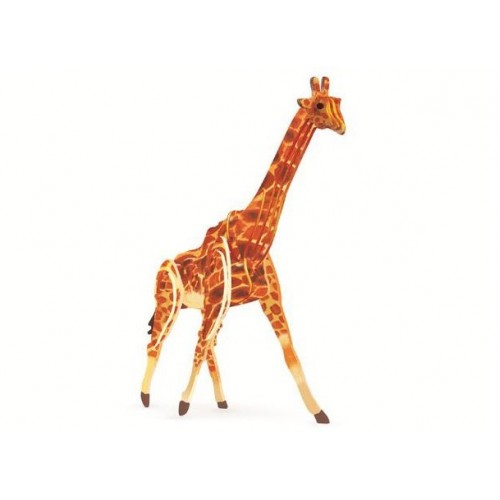 3D, wooden assembling and coloring, animal series puzzles, assembling and coloring by yourself | Giraffe