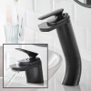 Waterfall bathroom sink faucet, duckbill faucet, full copper faucet for above and below counter sinks