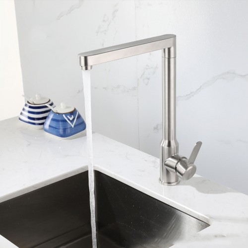 Ball 304 stainless steel kitchen faucet hot and cold mixed water sink faucet square vegetable basin sink faucet