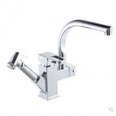 Kitchen faucet, pull-out multifunctional hot and cold water faucet, 360 degree rotation, creative faucet for kitchen, bathroom sink washbasin rotatable faucet
