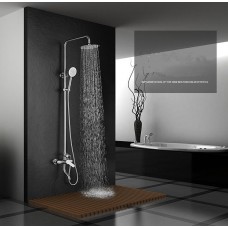 304 stainless steel shower system, Handheld Shower and top spray, Big Flow Shower Combo System in wall