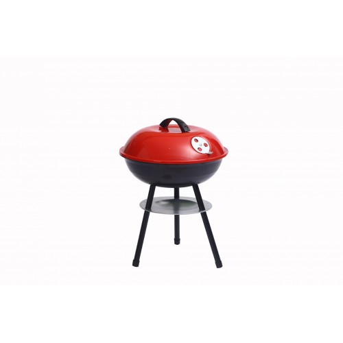 14" Outdoor Small Red Grill, round grill，Apple Stove, Portable Grill