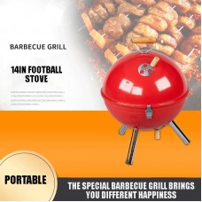 14 Inch Football Grill Outdoor, Camping, Garden, Party Spherical Grill