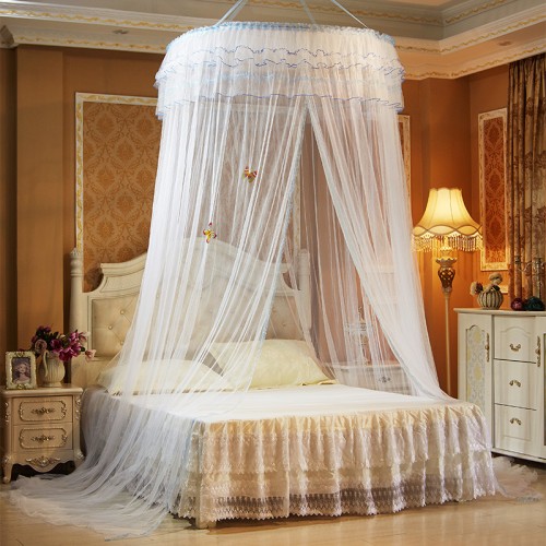 Hanging mosquito net heightening encryption ceiling lace princess dome floor mosquito net