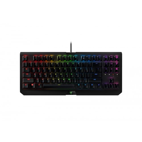Razer BlackWidow X Tournament Edition Chroma, Clicky RGB Mechanical Gaming Keyboard, Military Grade Metal Construction and Compact Layout - Green Switches