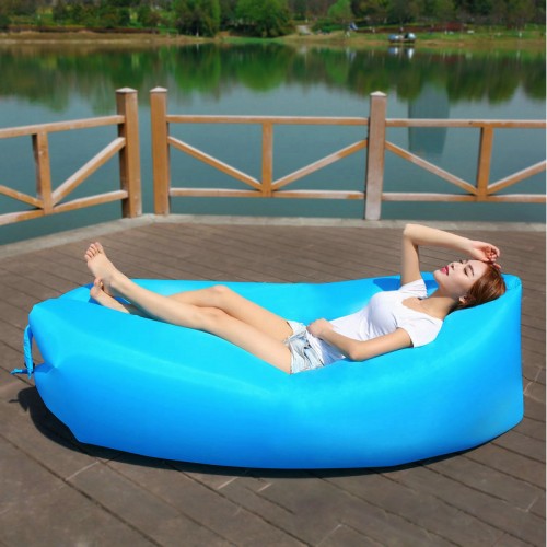 Outdoor air sofa lazy sofa bed foldable inflatable sofa portable beach sleeping bag