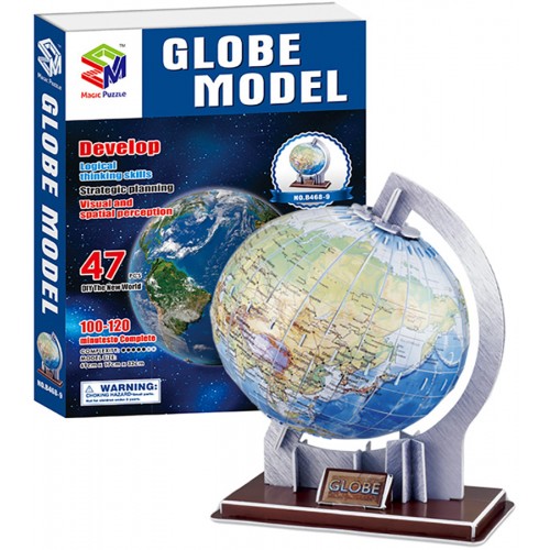 Three-dimensional puzzle globe planet paper assembled children's puzzle diy handmade creative toys
