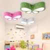 Ceiling Light for Children's Room Bedroom LED Creative Butterfly Nursery Girls Pink Princess Room Illumination, 45 cm LED 24 W