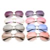 Sunglasses For Women Oversized Rimless Diamond Cutting Lens Sun Glasses 