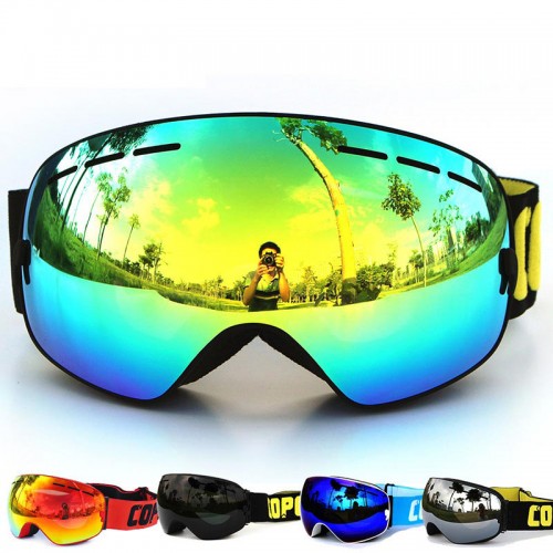 COPOZZ Ski Goggles, Snowboard Snow Goggles for Men Women Youth Anti-Fog UV Protection