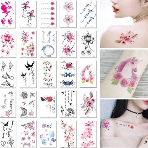 Temporary Tattoo Stickers - 30 Sheets