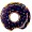 J08801 Black doughnut 