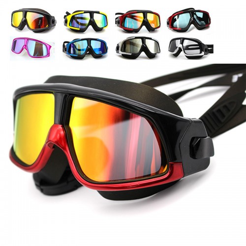 Swimming goggles, no leakage, anti-fog, anti-UV swimming glasses with free protection box