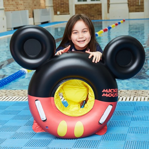 Inflatable swimming ring Baby swimming ring Loop With handle Cartoon child Seat Foam cushion Lifebuoy