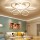 LED ceiling light dimmable modern embedded LED ceiling light pendant lamp with remote metal acrylic creative geometric design living room dining room bedroom kitchen island light, white