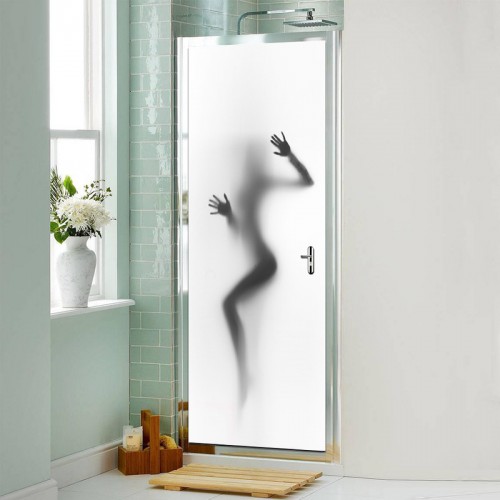 New 3D Sexy Shadow Door Wall Mural Wallpaper Stickers Vinyl Removable Decals for Home Room Decoration 