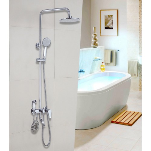 NIO'MENHOME Plumbing hardware multi-function shower set four-speed shower hand shower constant temperature copper set