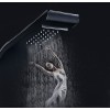 INH" 304 stainless steel brushed shower screen shower set Bathroom copper multi-function shower set